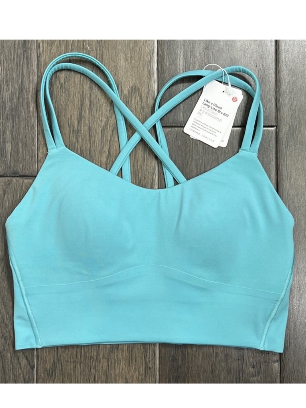 Lululemon NWT Like a Cloud Bra Long Line *Light Support, B/C Cup Tidal Teal